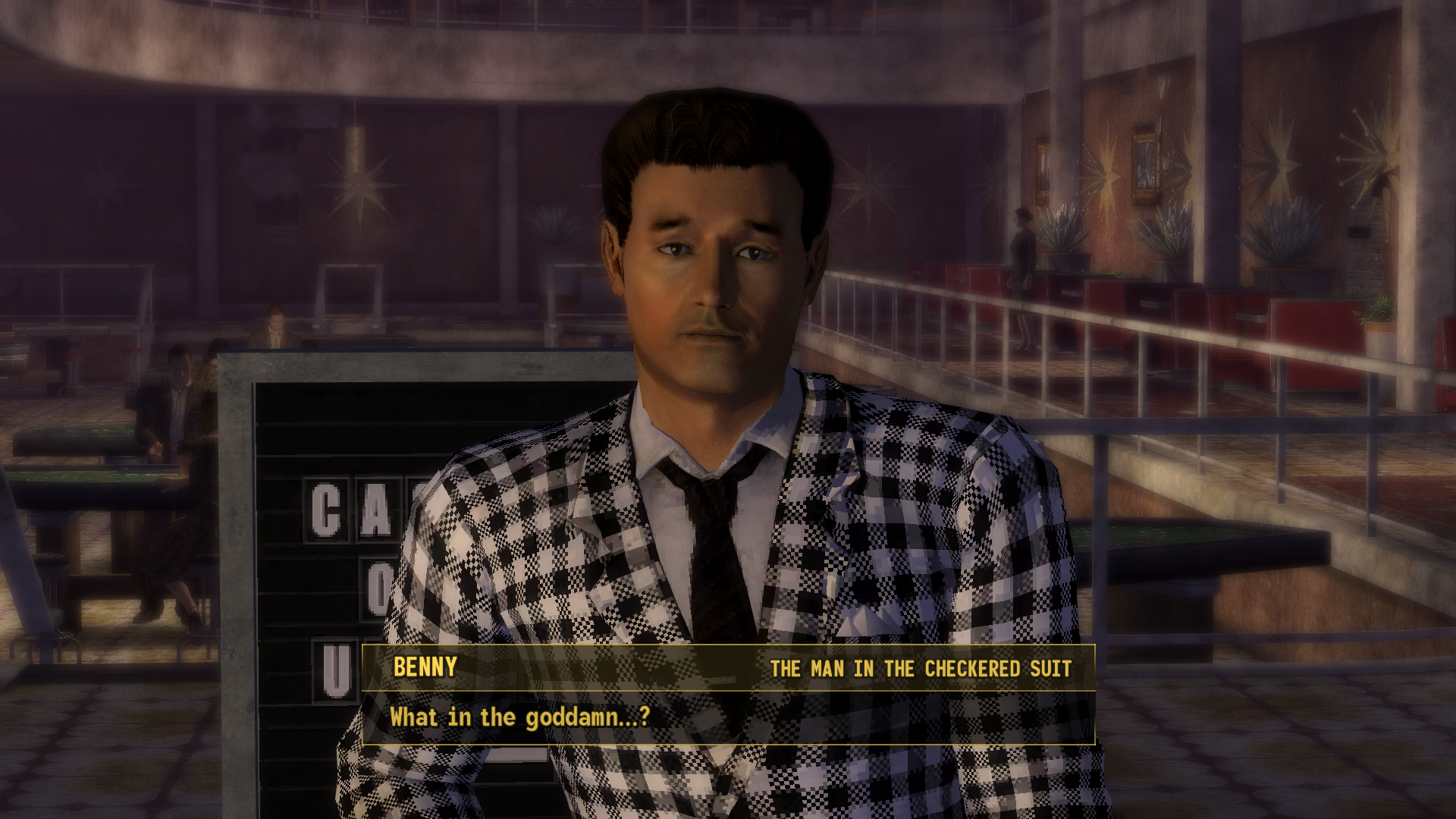 Benny appears above the redesigned name, title and dialogue panel in zUI.