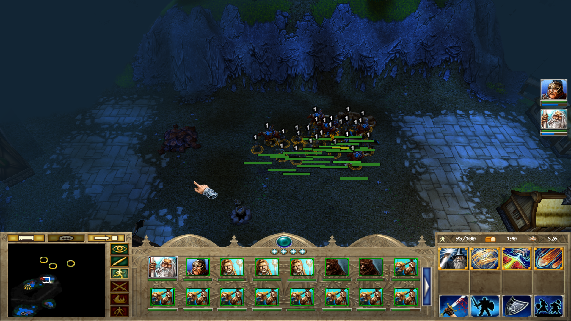 The Lord of the Rings: War of the Ring shown at 1920 by 1080 with the widescreen and field-of-view patch.